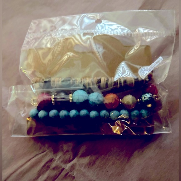 New 3pc Exquisite Bohemian Chic Elephant Tassel Beaded Bracelet - Picture 4 of 5